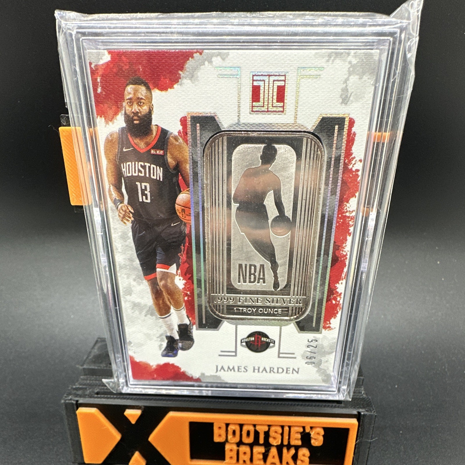 2012-13 Panini James Harden .999 Fine Silver Troy oz /25