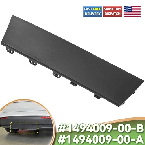 Bumper Rear Lower Trailer Tow Hitch Cover Cap For Tesla Model Y 20- 1494009-00-B