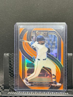 Jackson Chourio 2025 Select -  Premier - Orange Prizm #26/49 - #130 Brewers