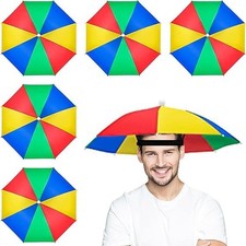 yingd 5 Pack Umbrella Caps With Elastic Bands, Adjustable 32 cm, Multicolor 