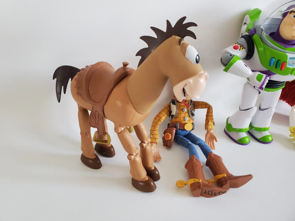 Lote XL Figuras Hablantes De Toy Story Buzz Woody Jessie Bergère Pile Poil - BE - Imagen 3 de 4