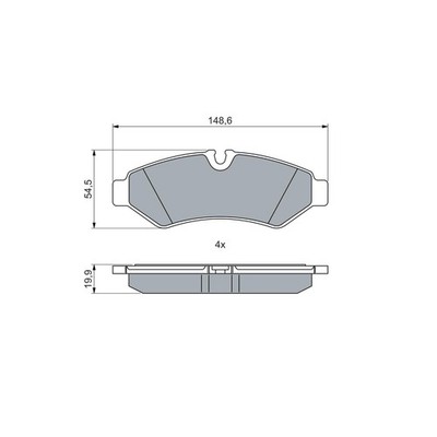   BOSCH BREMSBELAGSATZ SCHEIBENBREMSE HINTEN/VORNE 9074208600 NEU DE STOCK
