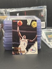 Allen Iverson 1996-97 SkyBox NBA Hoops Rookie Card #295. rookie card picture