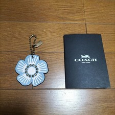 COACH Novelty Bag Charm Key Chain Blue US TAX Includ