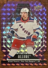 22-23 Upper Deck Allure Artemi Panarin Purple Diamond 5/10 SSP Rangers Rare🔥