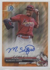 2017 Bowman Chrome Orange Wave Refractor 14/25 Magneuris Sierra Auto 13iq