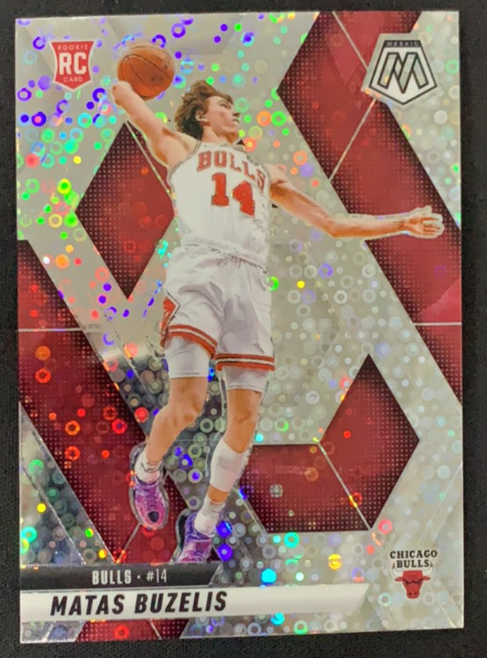 Matas Buzelis 2024-25 Panini Mosaic Silver Disco RC Chicago Bulls #223