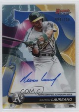 2020 Bowman's Best of Blue Refractor 4/150 Ramon Laureano #B20-RL Auto 02u3
