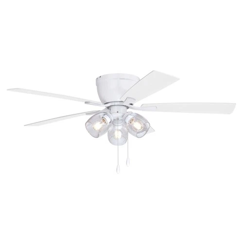 Vaxcel Lighting F0116 Brayton 52" 5 Blade 3 Light Indoor Ceiling - White - Picture 1 of 12