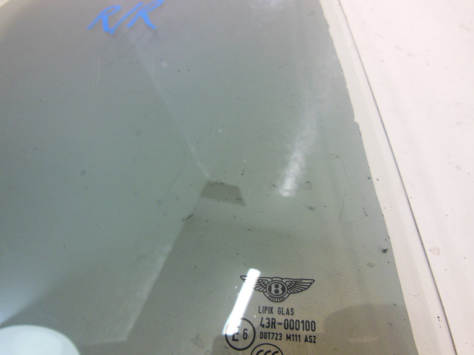 2006 Bentley Continental Flying Spur Rear Door Window Vent Glass Pass Right OEM