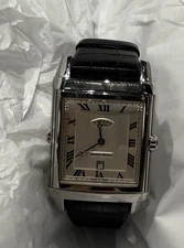 Mens Rotary Revolution Reverso GS90023 preowned Swiss made New Battery