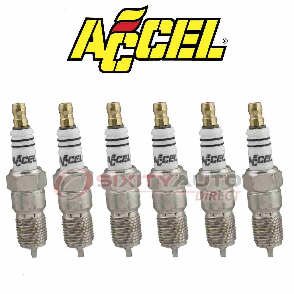 6 pc ACCEL Spark Plug for 1997-1998 Chevrolet Express 1500 4.3L V6 - uo