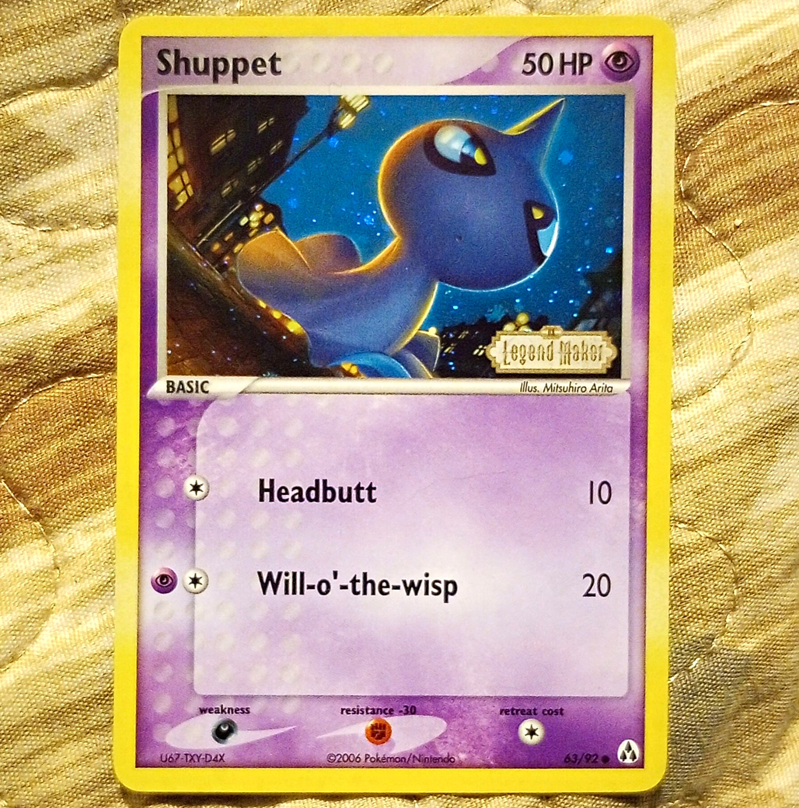 Nintendo Shuppet Legend Maker 63/92 Reverse Holo Basic Common 50 HP EN 2006