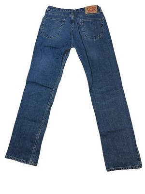 Levi's 514 Straight Fit Jeans Men's 29x32 Classic Blue Rugged Denim Y2K