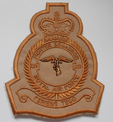 XXV Jagdgeschwader RAF Geschwader / Wappen Stoff Patch Desert Wear