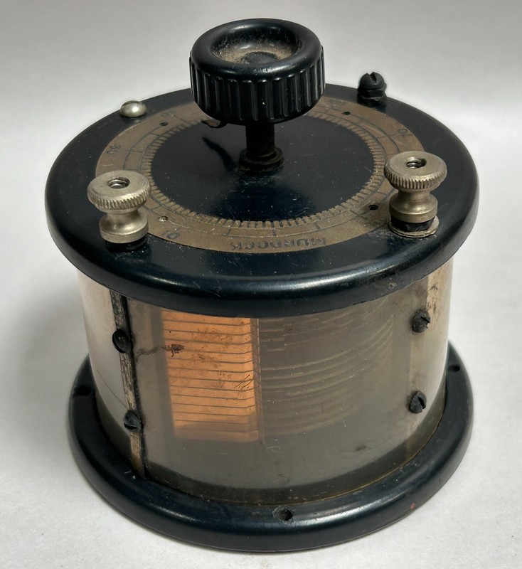 RARE Vintage Wm J Murdock Co. Crystal Radio Receiver Tuner Part (A15)