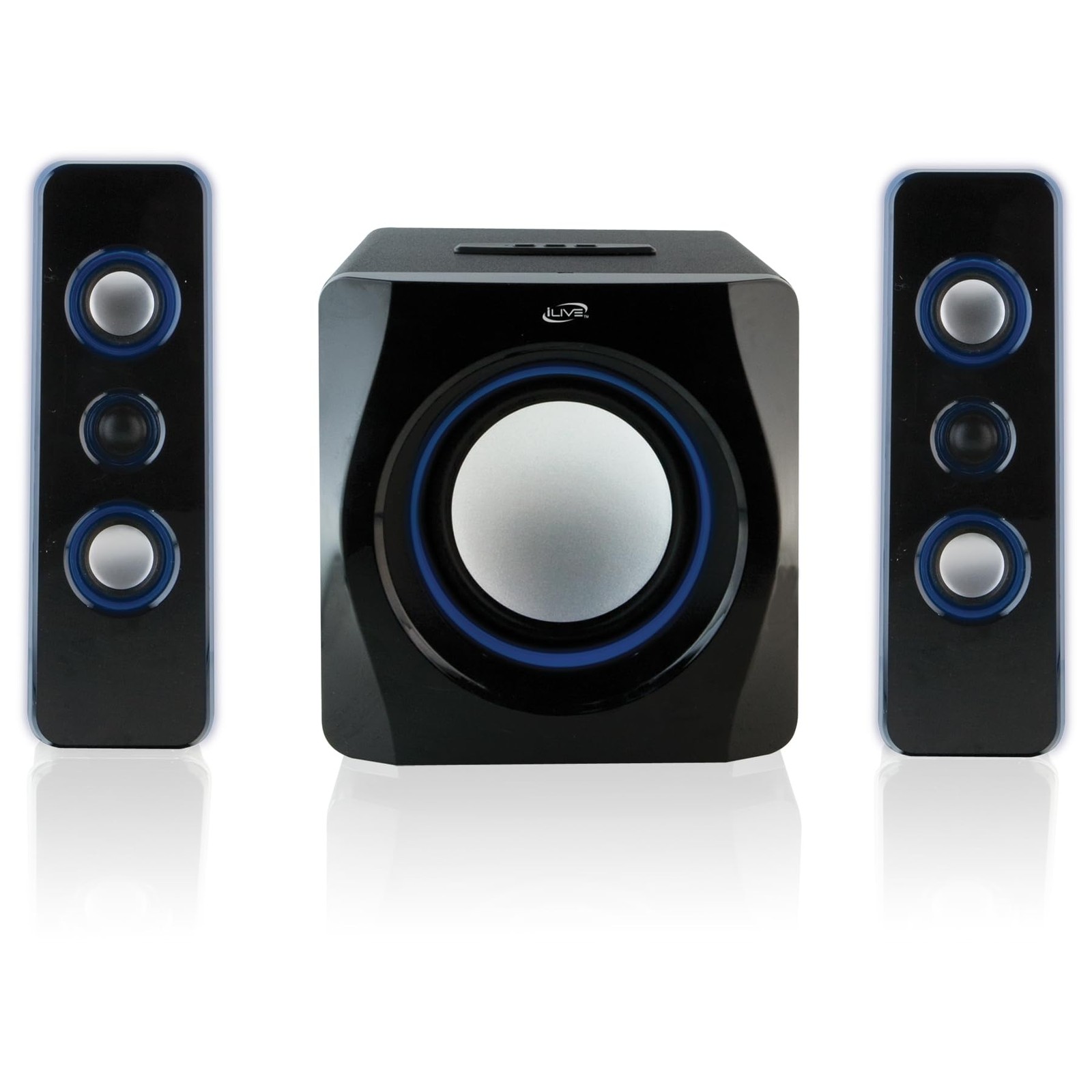 With Built-in Subwoofer, 7.28 X 8.86 X 7.28 Inche