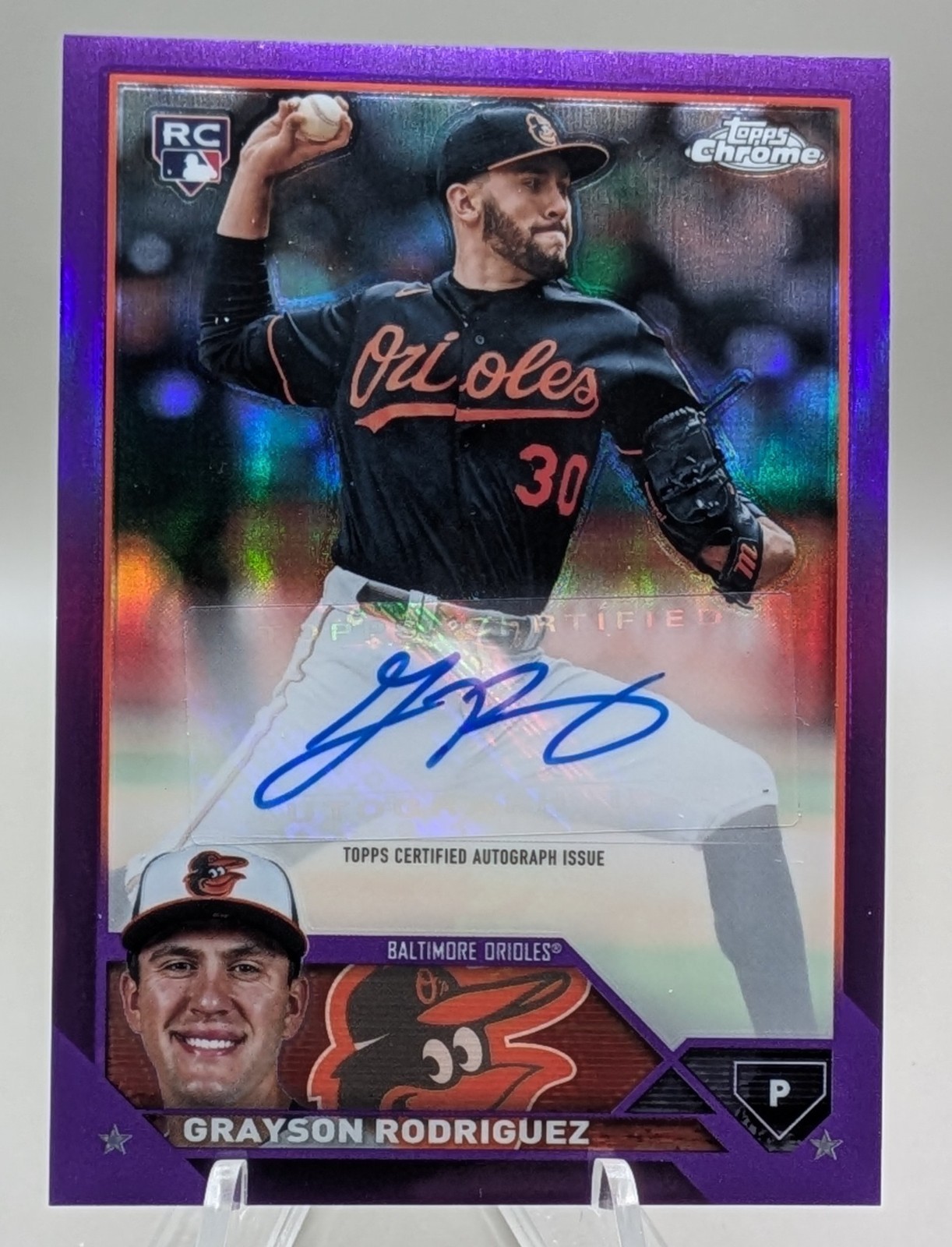 2023 Topps Chrome Update Series - Autographs Grayson Rodriguez  Purple /250