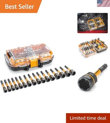 16-Piece Alloy Steel Nut Extractor Set: Effortless Removal of Damaged Fasteners