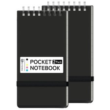 Small Pocket Notebook Journal, Mini Notepad Spiral Notebooks for Work School Bl