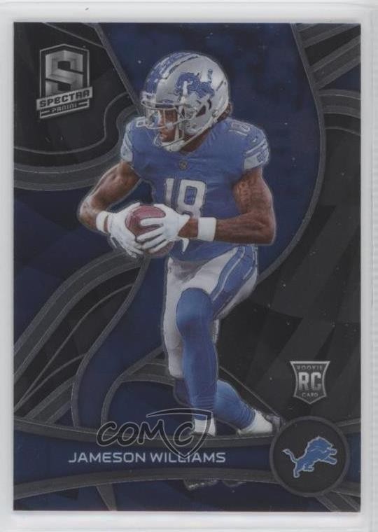 2022 Panini Spectra Rookies Silver Prizm Jameson Williams #150 Rookie RC 10h6