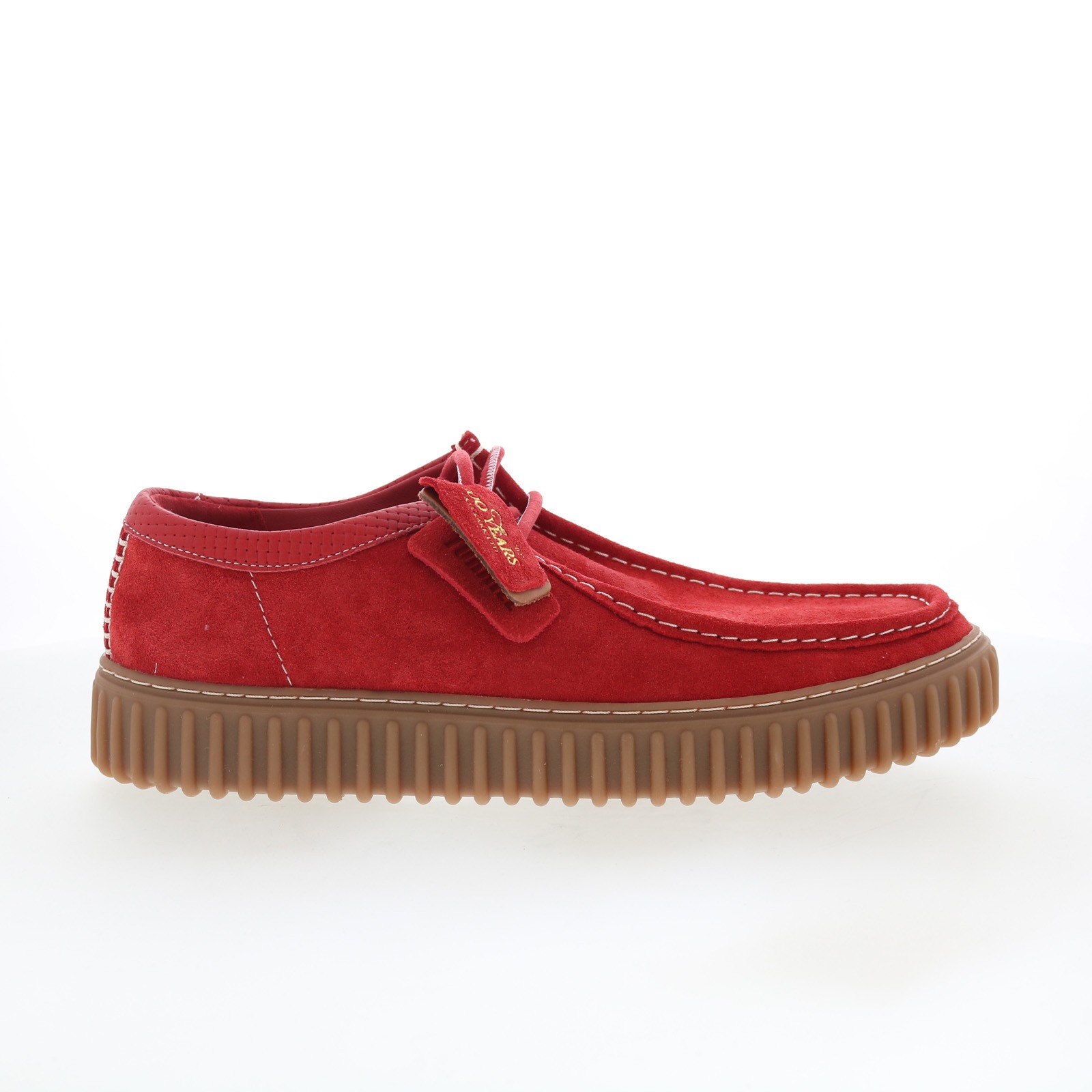 Clarks Torhill LO 26180908 Mens Red Suede Oxfords - Lace Ups Casual Shoes 20090₽
