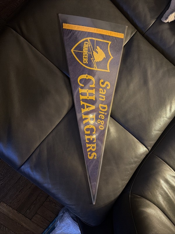 San Diego Chargers 1960s Vintage Felt Pennant