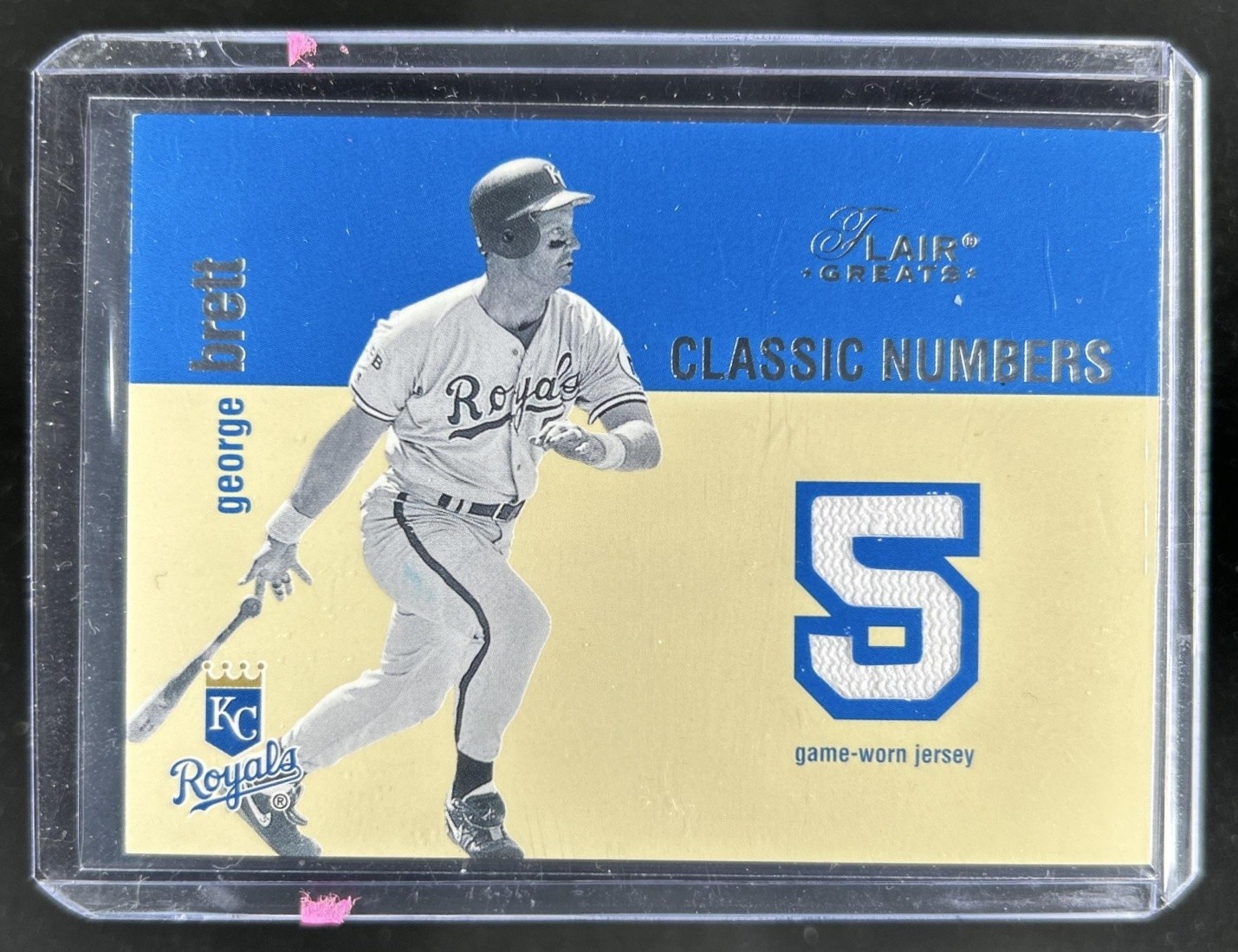 2003 Fleer Flair Greats George Brett Classic Numbers Game Used Jersey view 1