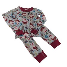 Hanna Andersson 110 Santa Pajama Set Kid Size 5 Organic Cotton Christmas Penguin