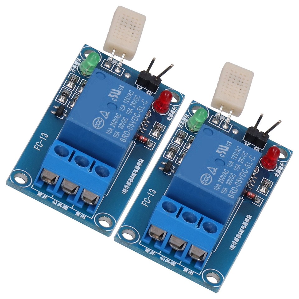 2Pcs DC 5V Humidity Sensor Relay Switch Module PCB Humidity Control ...