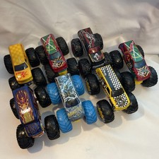 Lot Of 7 Hot Wheels Monster Trucks 1:64 Delivery, The Monster, Hw Speed Shop, Ta