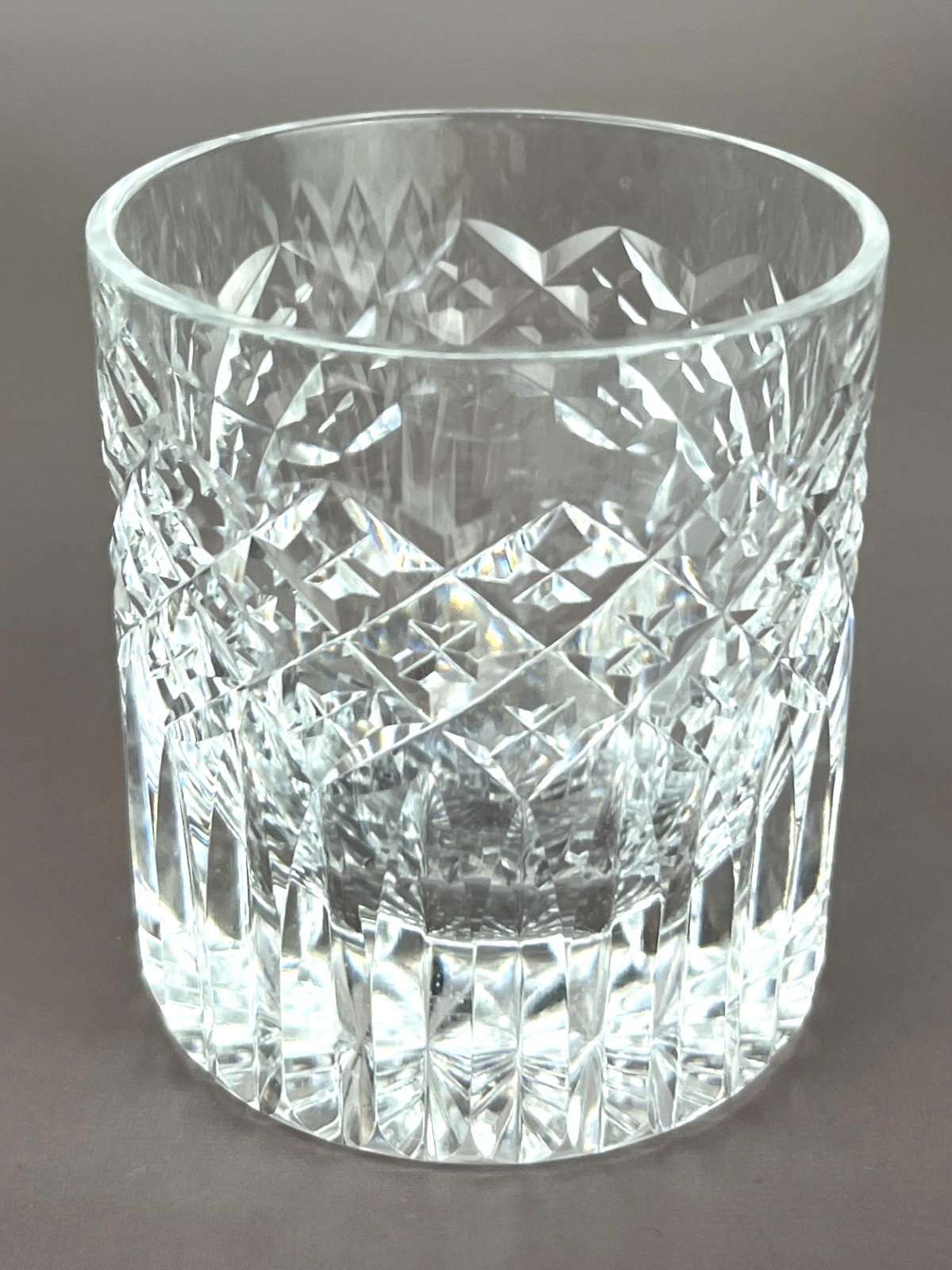 Set of 6 Heavy Cut Crystal Whisky Tumblers Old Fashioned Glasses 350g Each image 8