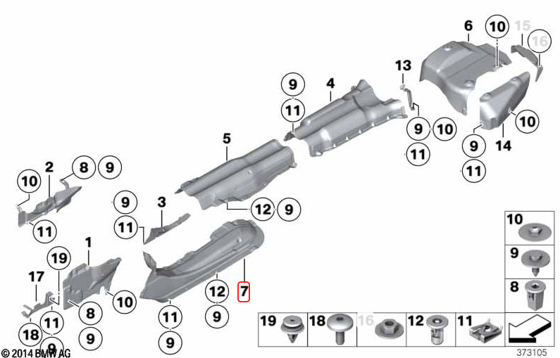 Rolls-Royce Dawn 2009-2023 Front Left Exhaust heat shield