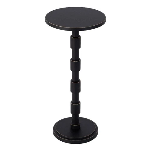 Butler Specialty Company Delano 10 in. W Rnd Metal Pedestal End Table - Bronze - Picture 1 of 4