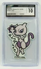 Mewtwo B-Side Label Sticker CGC 10 Pokemon Stickers 2018 JP Graded Pokemon Slab