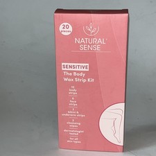 Sensitive Body Wax Strip Kit for Women, 20 Pieces with Body, Face, Bikini and...