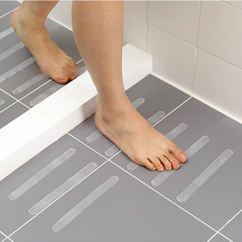 Strips Anti Slip Sticker Transparent Shower Bath Grip Safety Bathtub Stair  Floor