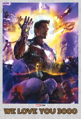 AVENGERS: Endgame - IRON MAN - WE LOVE YOU 3000 - Poster - Size: 33 x 48 cm