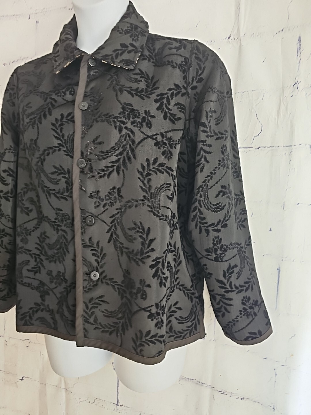 Reversible Jacquard Multicolor Jacket Blazer size… - image 11