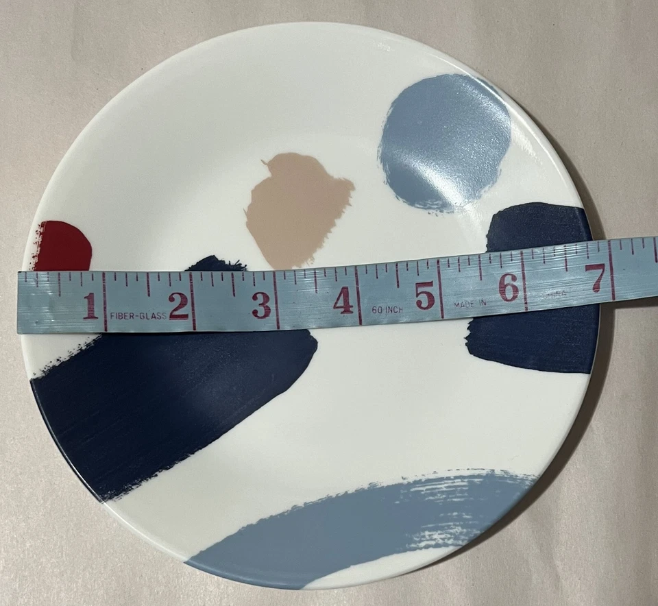 Placas de aperitivo resistentes a astillas Corelle, 6 piezas, salpicaduras vívidas Foto 3 de 4