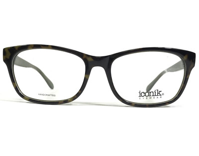 Iconik Eyeglasses Frames Annie C02 Green Tortoise Square Full Rim 53-17-140