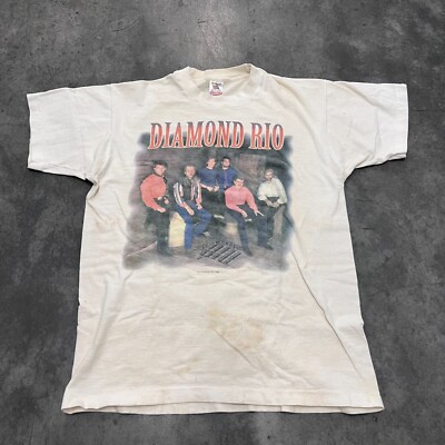 Size L - Vtg Diamond Rio 1999 Shirt Screen Print Stronger Tour Tee ...