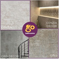 Distressed Porcelain Wall Floor Tile Decorative Gothic Rectified Shower Tile Box
