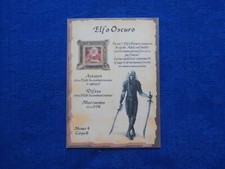 HEROQUEST espansione NUOVA sfusa ELFO OSCURO scheda personaggio
