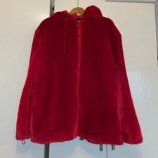 Story Of Lola Red Faux Fur Jacket