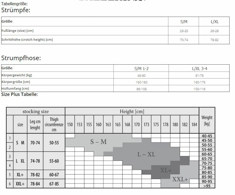 halterlose Strümpfe schwarz 20den Art. 442 - Studio Collants Ballerina - Bild 3 von 3