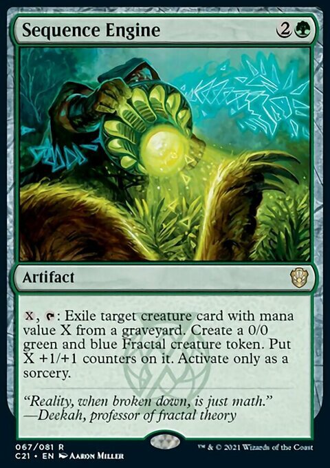 Magic the Gathering MTG Sequence Engine (67) Commander 2021   LP