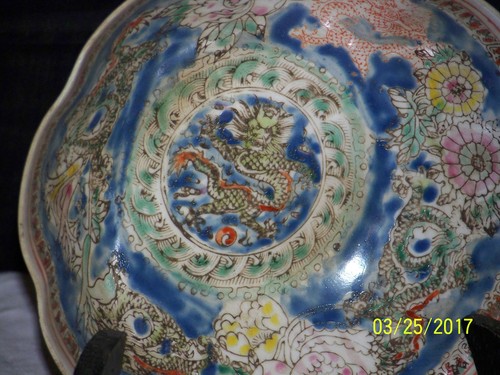 Chinese Qing Dy Hand Painted Eggshell Porcelain Red Underglaze Reign Mark Bowl - Picture 12 of 12