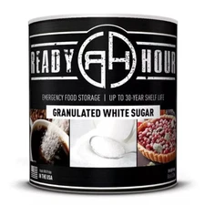 White Granulated Sugar 595 Servings Over 5lbs Up To 30 Year Emergency Food Cans