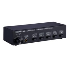 2-IN-4-OUT Amplifier / Speaker Splitter Stereo Audio Switcher Box Selector Amp